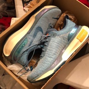 Nike ZoomX Invincible Run Flyknit 3 Aqua Green Running Shoes Size 13 READ